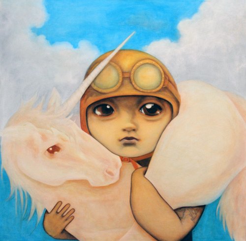 phoca_thumb_l_mary-fokes-white-unicorn-900x900mm-oil-on-canvas-2010