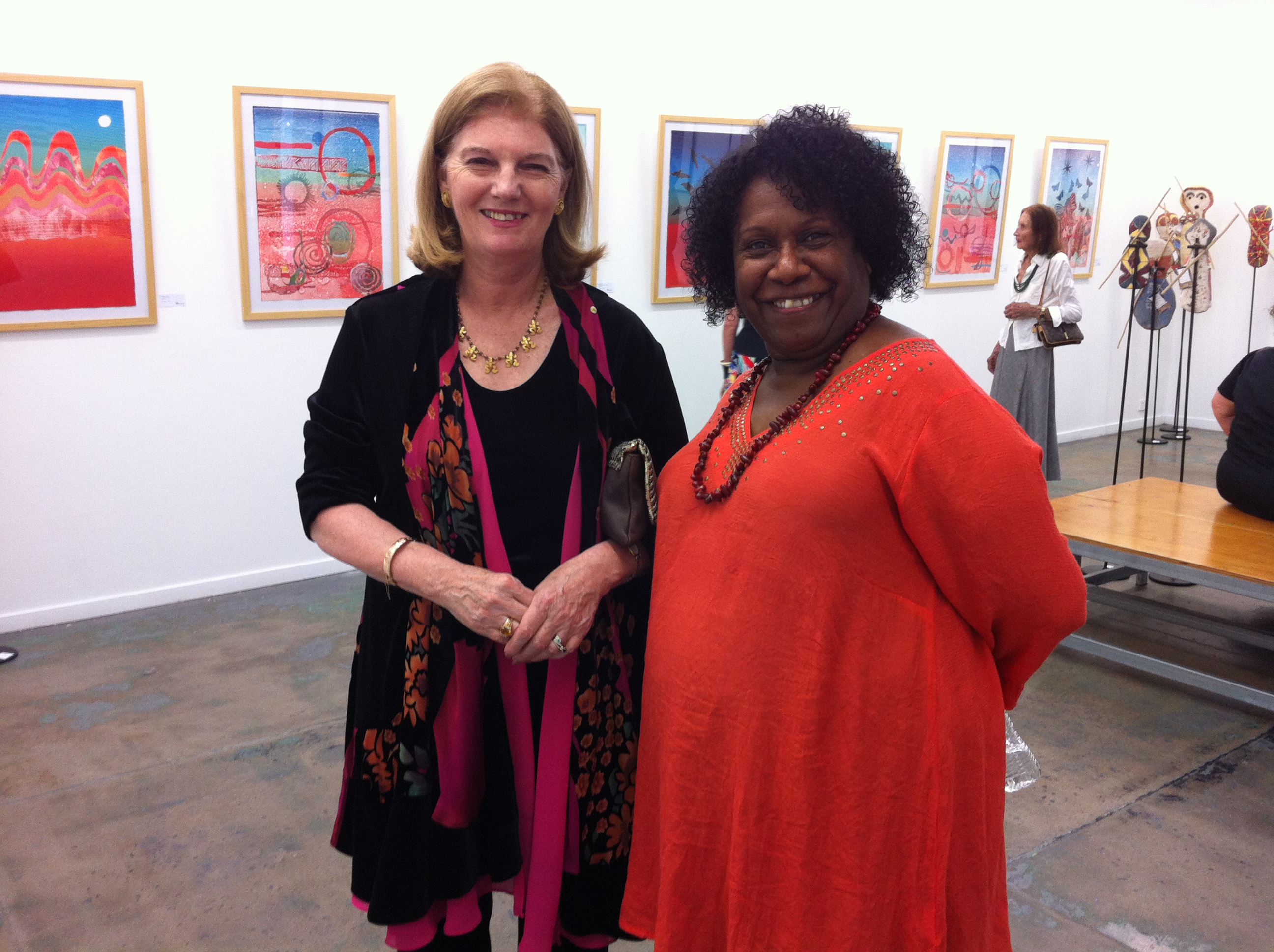 Governor of Qld. Penelopy Wensley and Gail Mabo