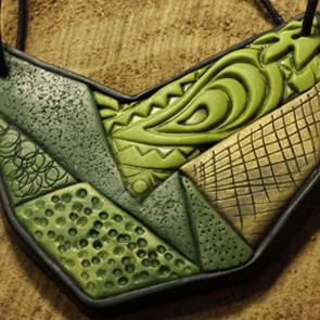 Necklace with Surface Treatment-Anat Azulay