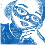 50 Madison Lee Ashley in Blue, 2019Linoleum print, 12 x 12cm Portrait of a high school friend carved in lino and hand printed using a wooden spoon, my first with safe wash oil based ink. I carved this piece in my free time between lectures and university work last year.Current bid as at 3:30pm 13 November 2020: $40
