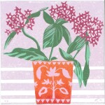 3 Erin Ricardo Pentas, 2020Linocut Print on Paper, 12 x 12cm A study of colour and pattern in the garden.Current bid as at 3:30pm 13 November 2020: $40