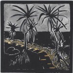 59 Wendy Francis Pandanus Foreshore, 2020Mixed Media, 12 x 12cm  The pleasure of printmaking does not fade, it just evolves. The choice of Pandanus is a reflection of where we live, a place of beauty and joy. Current bid as at 3:30pm 13 November 2020: $50